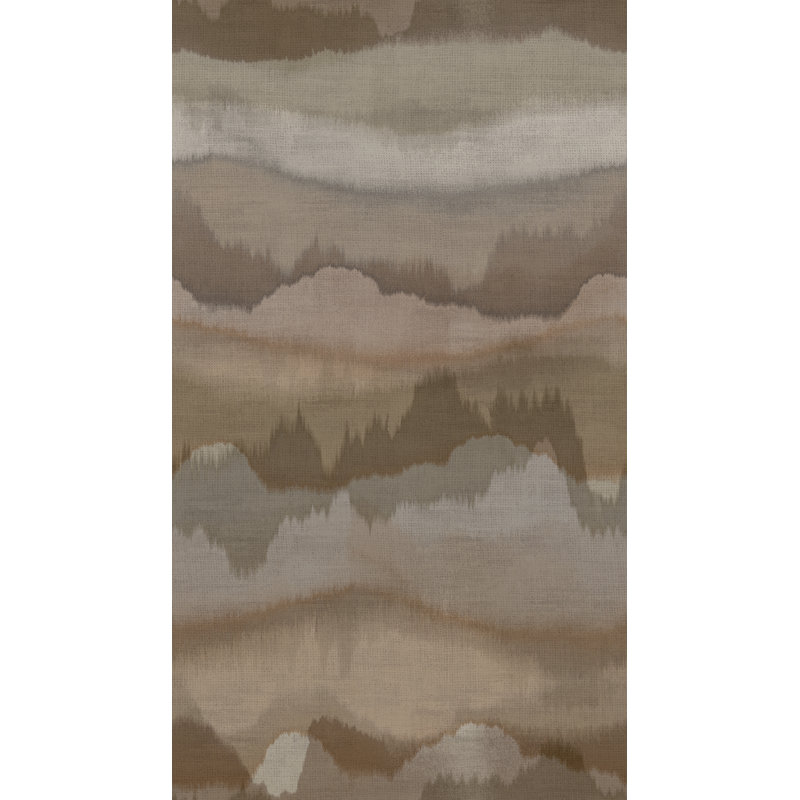 Murale peinte horizon brun, Brown