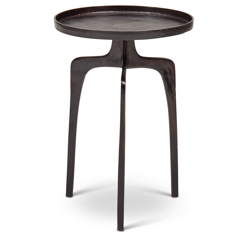 Elements Vinya End Table, Raw Bronze