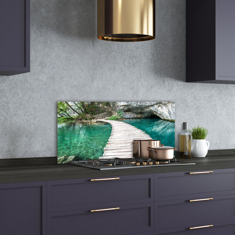 Gaelle 50cm W x 100cm L Glass Peel and Stick Panel