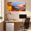Canyon paysage coucher de soleil sur toile tendue, ensemble de 1 reproduction d'art-295087297