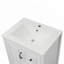 Meuble-lavabo de 24 po avec lavabo, tiroirs à fermeture en douceur et poignées en métal rétro pour une élégance intemporelle-116452220