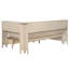 Lit de jour simple en bois avec 3 tiroirs, lait blanc antique, fabrication, aucun sommier requis blanc, solide-1664163686