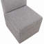 Chaise rembourrée avec roulettes