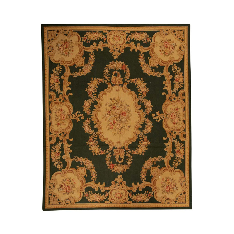 Hand Knotted Wool Floral Area Rug