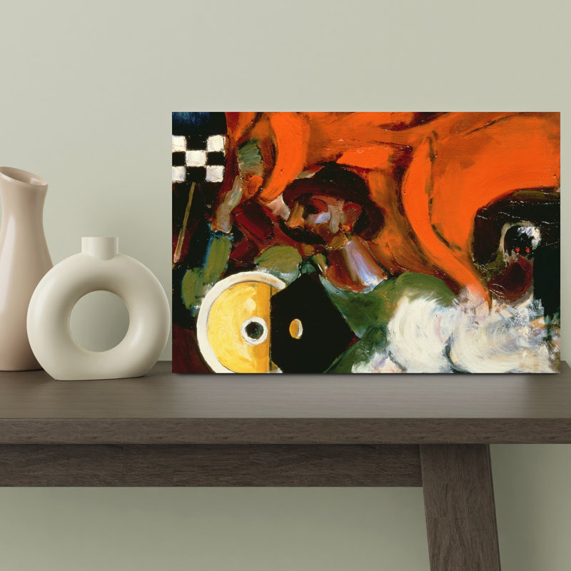 Signal, 1915 Abstract Contemporary Horse Wall Art Print 1 Piece Wrapped Canvas Wall Art, 30.48cm H x 45.72cm W