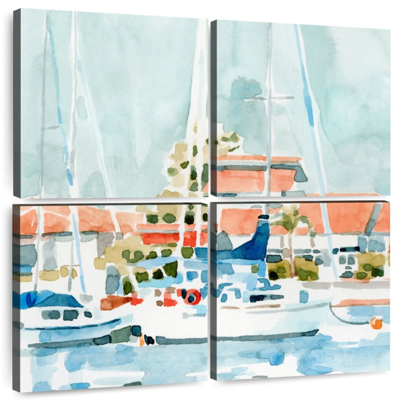 Mehar Beach Town Summer I, 32" H x 32" W