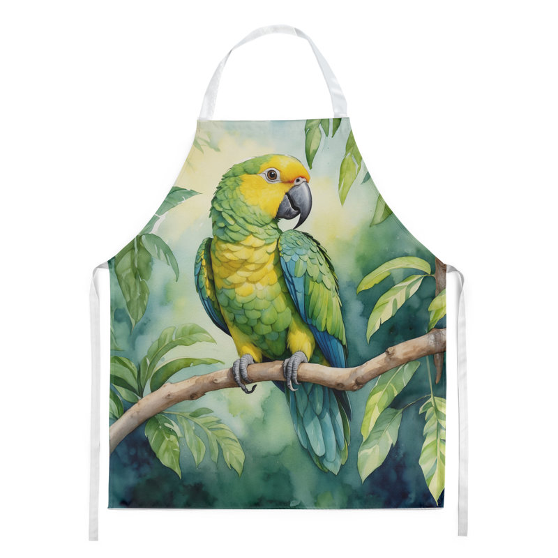 Apron, Green Yellownaped Amazon Parrot