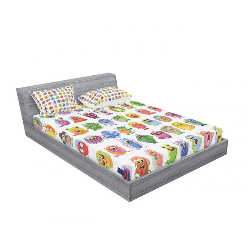 Microfiber Sheet Set, Full/Double Sheet Set with Fitted Sheet