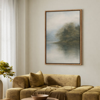 Framed Canvas Wall Art - Vintage Abstract Wall Prints for Bedroom - 16"x24"