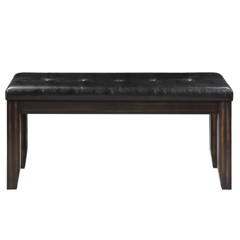 Banc moderne noir et de salon pour un couloir contemporain sophistiqué, une entrée accueillante