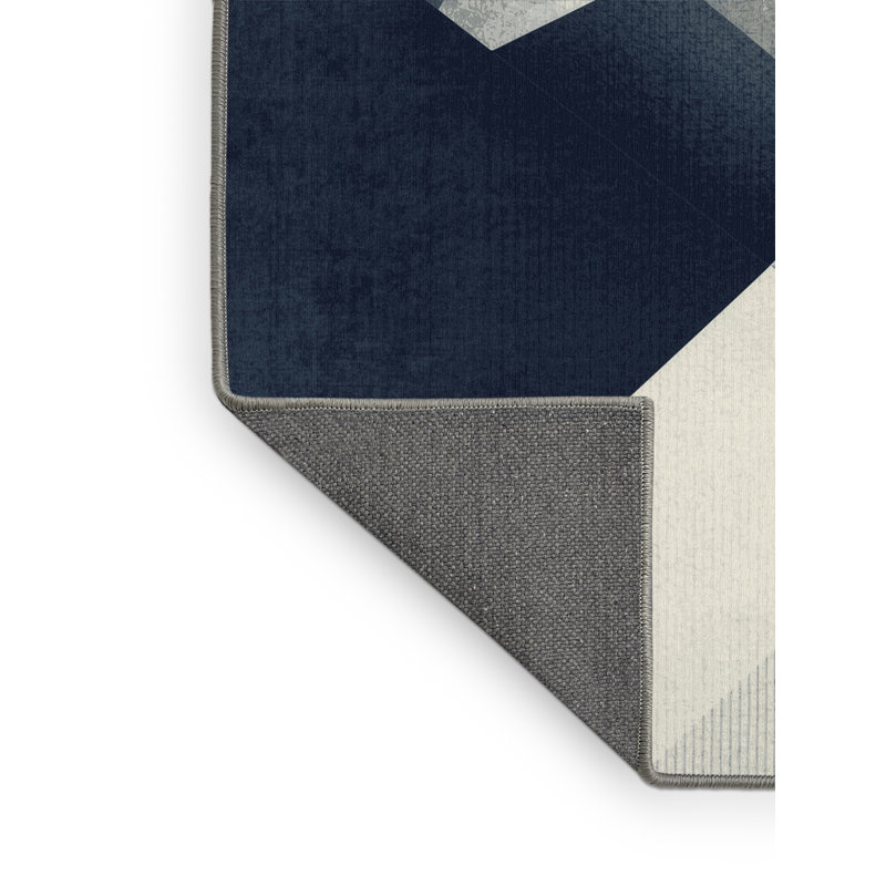 Soft Plush Cities & Countries Doha Islamic Art Museum Sleek & Chic Modern Geometric Area Rug in Gray – Gray Binding, 7x10