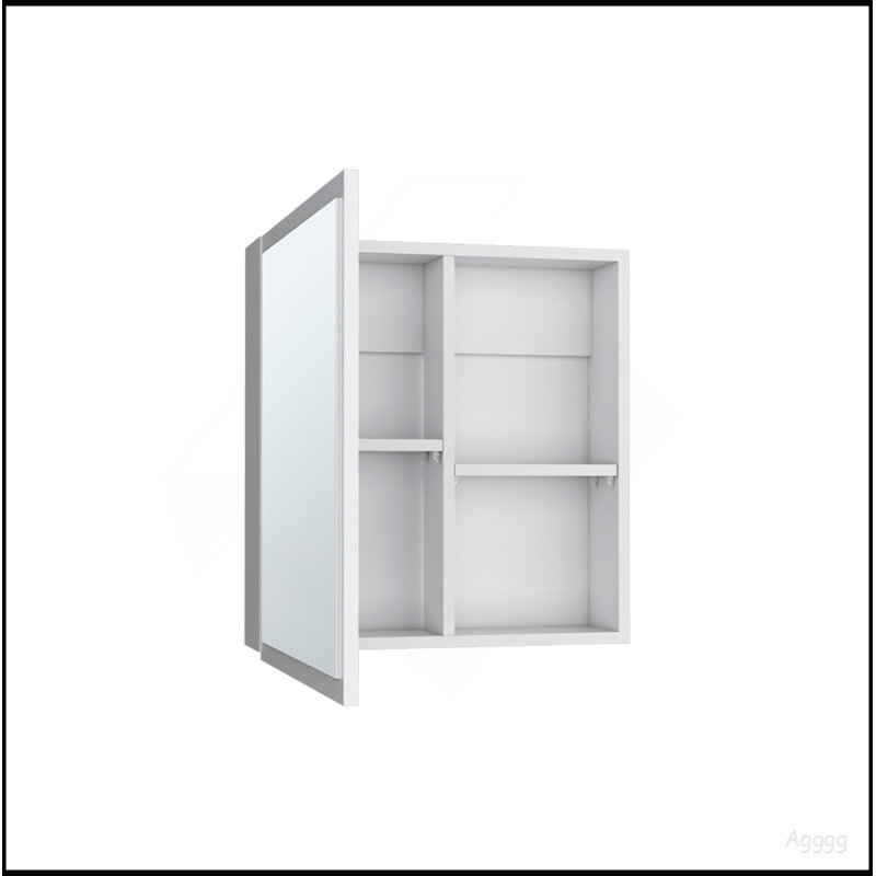 Medicine Cabinet Clayton, Bathroom, White, White