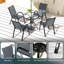 Steel Patio Dining Set Table,