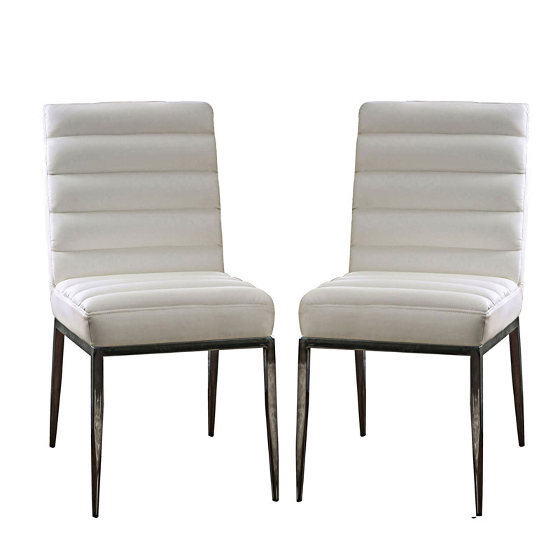 Ensemble de 2 chaises d'appoint rembourrées