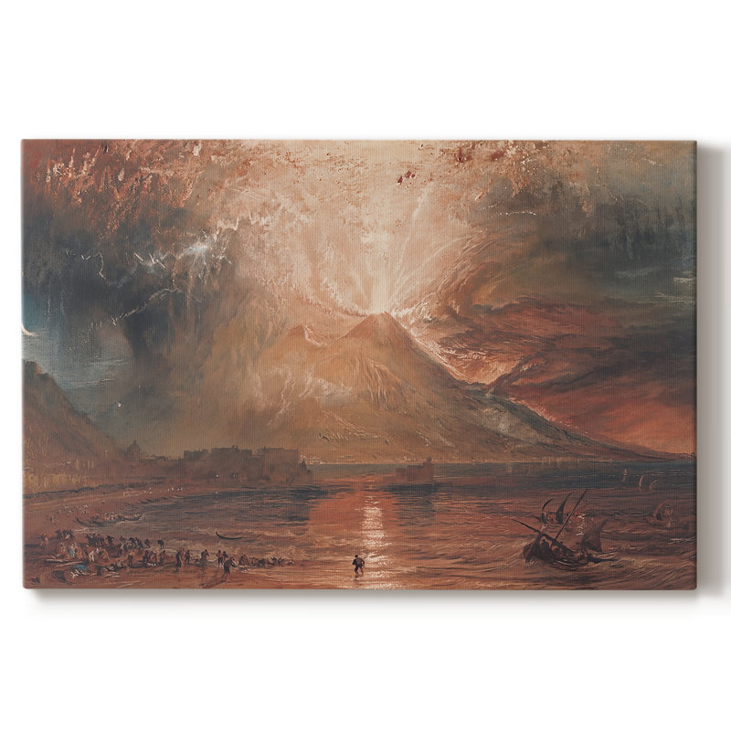 Vésuve dans Eruption-J.M.W. Toile tendue Turner-Gallery-c. 1817, 18 x 27