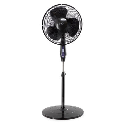 Vie Air 16 Inch 3 Speed Oscillating Stand Fan with Remote Control