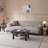 Rectangular Coffee Table With Glass Table Topand Shelf-946861438
