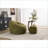 Plush Memory Foam Bean Bag Chair for Adults &amp; Teens – Lazy Sofa | Chenille | Round-1002539532