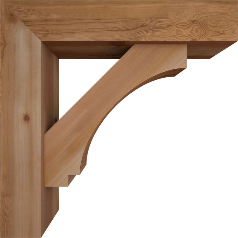 Support de bloc impérial avec entretoise décalée, 32 x 32, Cèdre rouge occidental de l 7 1/2 po (lisse)