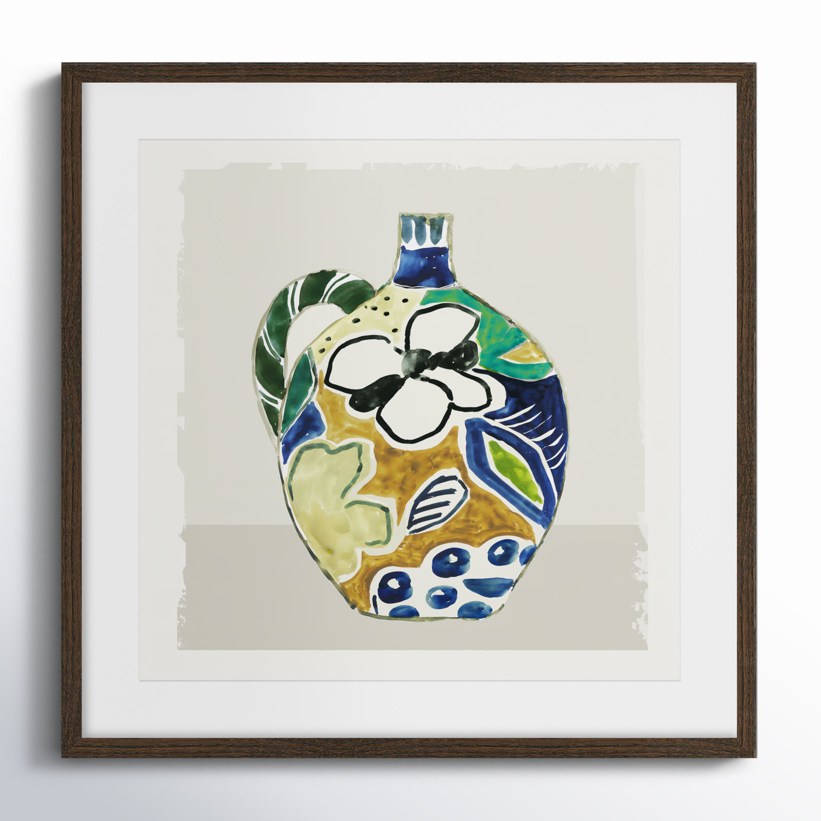 Picasso Vase by Aimee Wilson, Walnut, 17" H x 17" W x 0.75" D