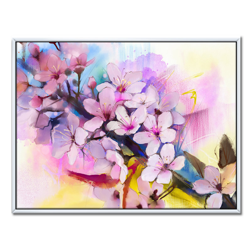 «Cherry Blossom, peinture au printemps», reproduction d'impression sur toile, H 30 po x l 40 po x 1,5 po