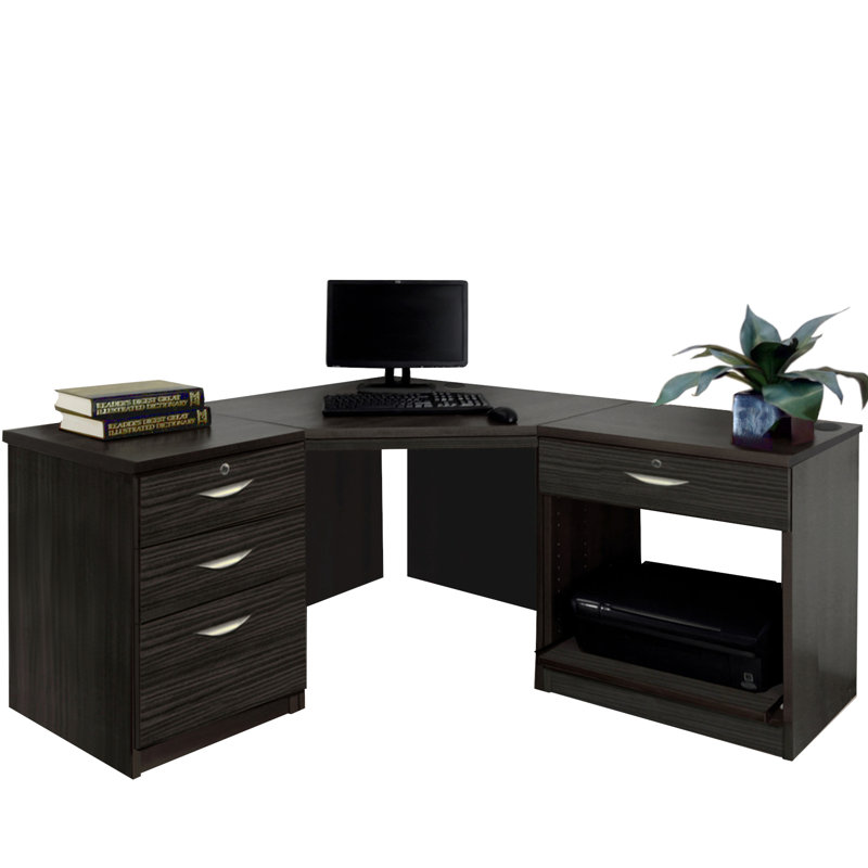 Brelyn Modular Executive Desk, Black Havana