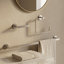 Ensemble de quincaillerie de salle de bain en nickel brossé 3 pièces VIGO avec porte-serviettes 24 po, porte-papier hygiénique et porte-serviettes