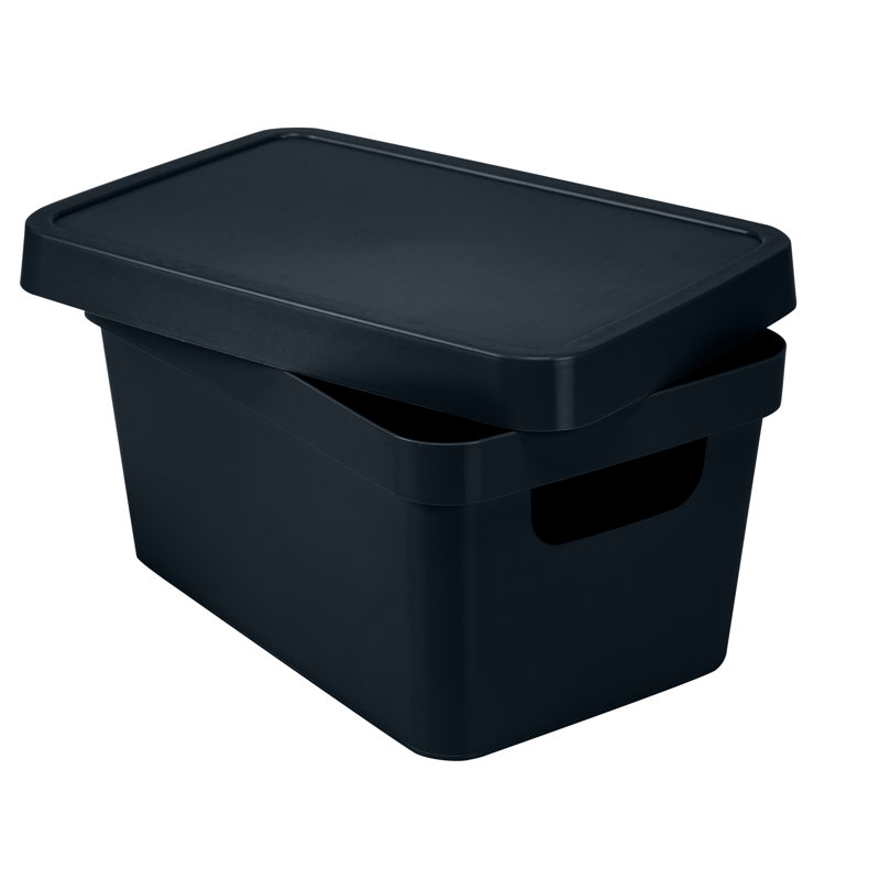 Simplify Plastic Bin, Black
