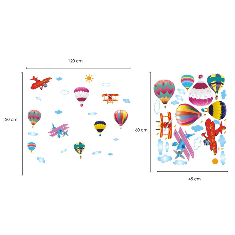 Sky Transport Kids Wall Stickers