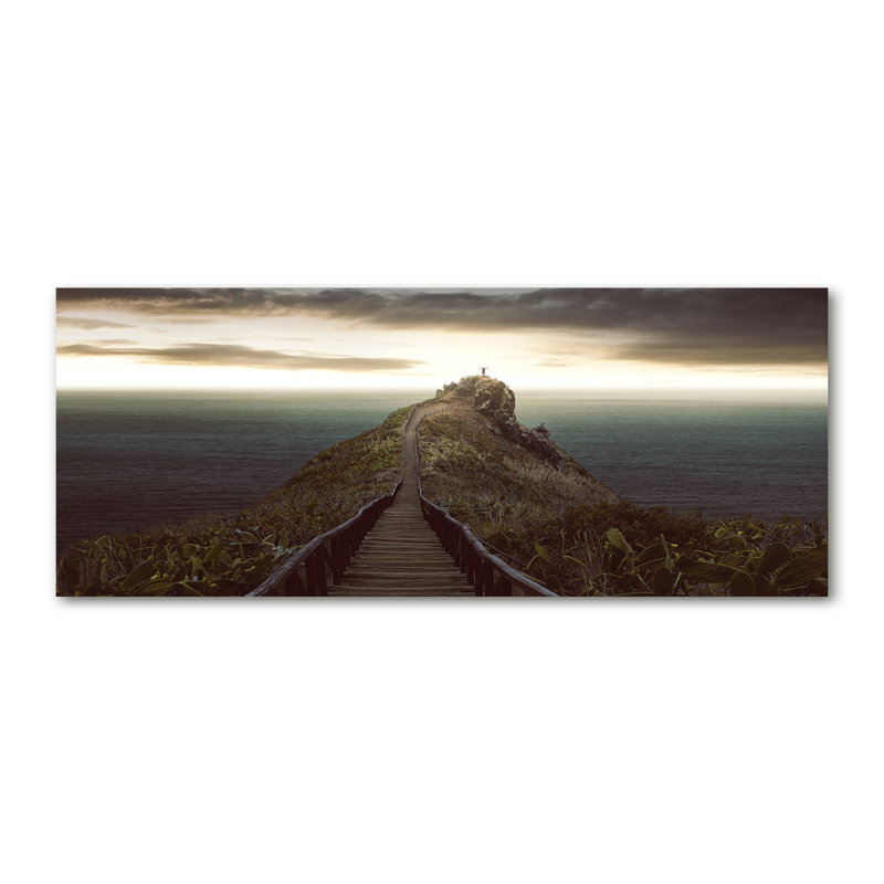 Path On The Rock - No Frame Print on Canvas