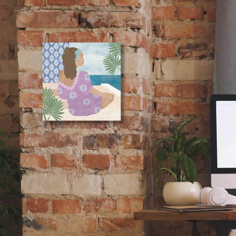 «Mediterranean Holiday III» par Flora Kouta, impression sur toile, H 12 po x l 12 po x P 0,75 po
