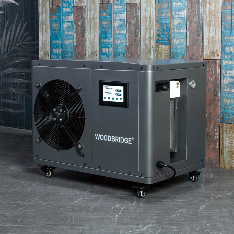 1.3HP Portable Chiller with Touch Screen Control Panel and Reusable Stainless Steel Filter, Gray