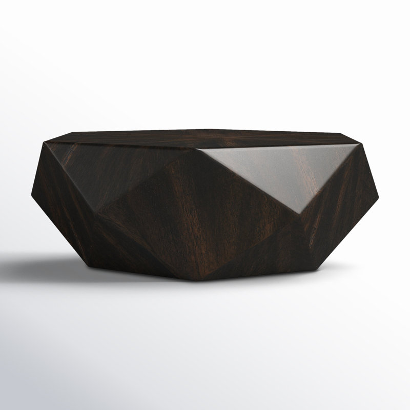 Brisbane Coffee Table, 14" H x 40" L x 40" W, Worn Black