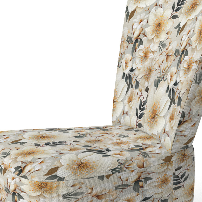 Chaise d'appoint rembourrée Boho Chic Poppy Blooms IV