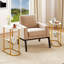 Table de bout 2 pièces avec plateau en faux marbre et porte-revues Cadre en métal robuste blanc-1741136406