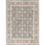 Hand-Knotted High-Quality Gray/Ivory/Brown Area Rug