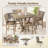 Set Of 2 Dining Counter Height Chairs