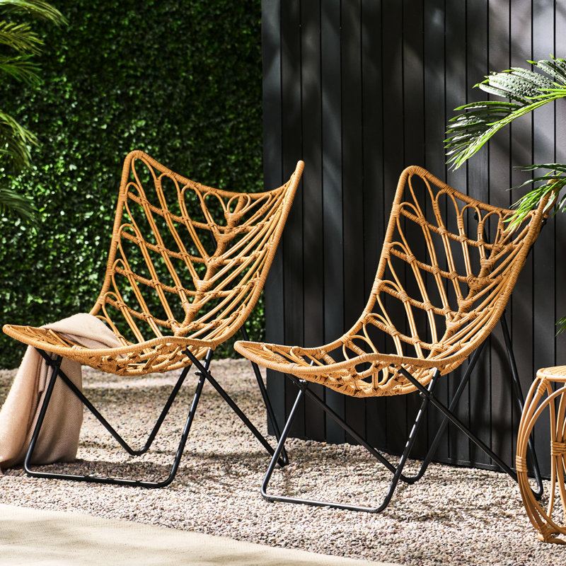 2 Chairs Outdoor - Brown Style Finish 2 For Living