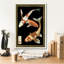 Toile épique Graffiti «Koi Fish On Black 1» par Chariklia Zarris, art mural 18 po x 26 po-1348504022