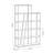 Aires Freestanding Bookcase 5-Tier Display Shelf with Metal Frame-42591400
