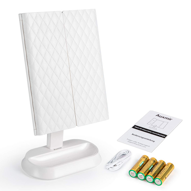 Froy Flat Floor Mirror with Drawers