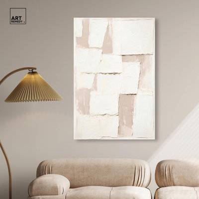 «Plastered Planes II», art texturé bohème par 