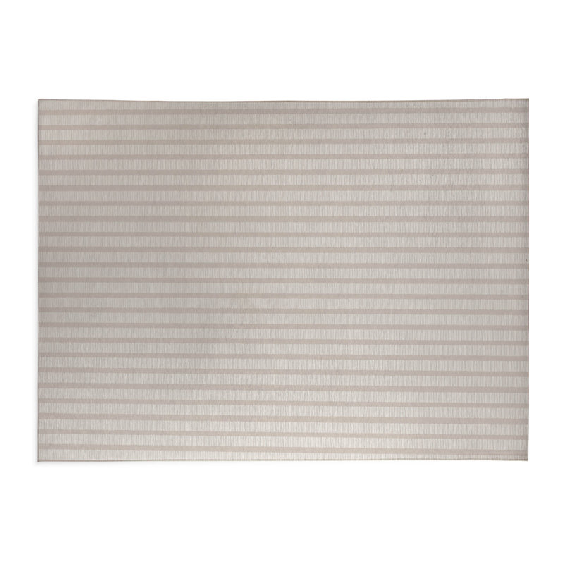 Comb Row Charcoal Kids Play Mat, Rectangle 48" x 72", Taupe