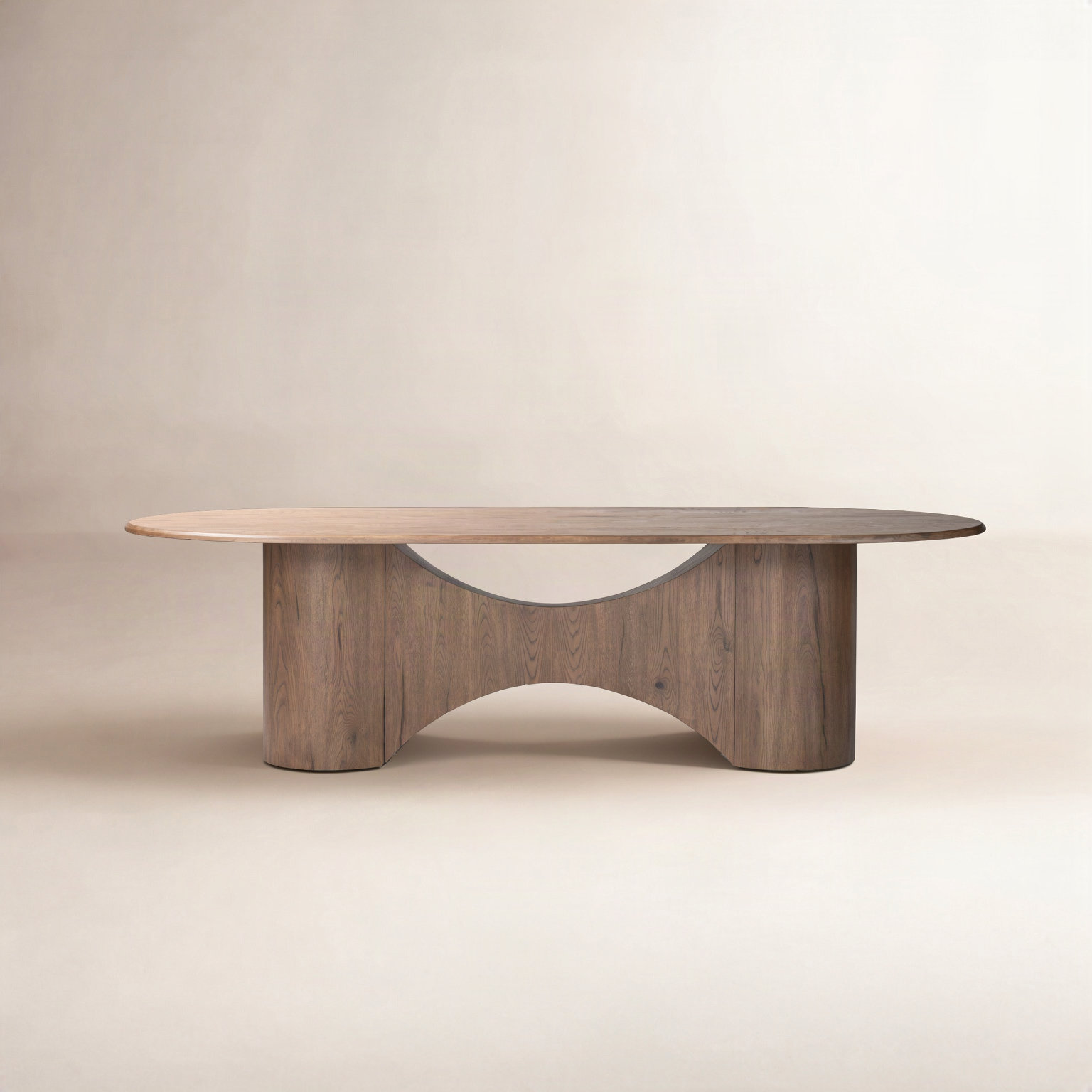 Belview 98 " Oak Dining Table