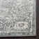 Paschke Oriental Machine Made Power Loom Grey/Ivory Area Rug