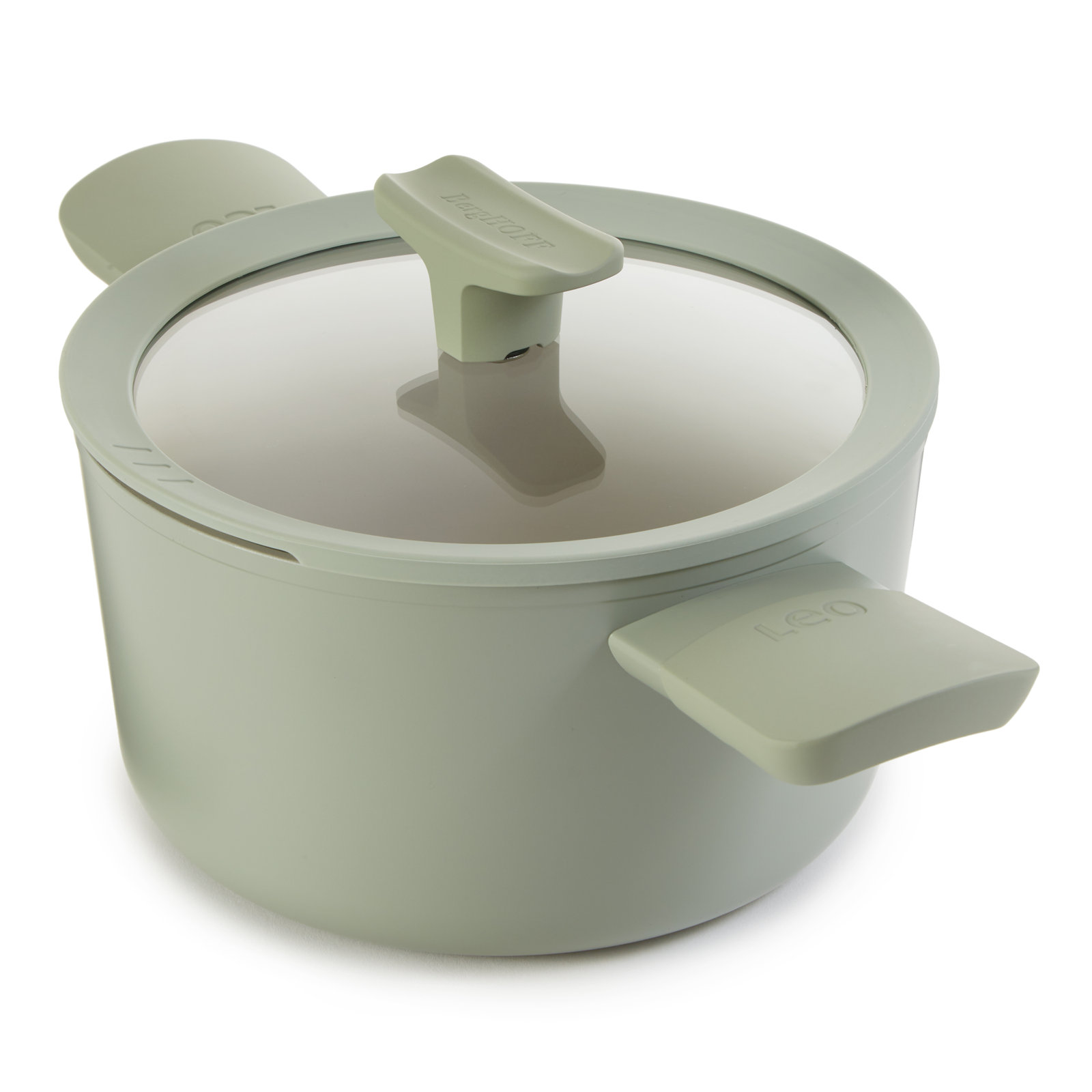 BergHOFF Balance Ceramic Non-Stick Stockpot, 3.3 qt., Green