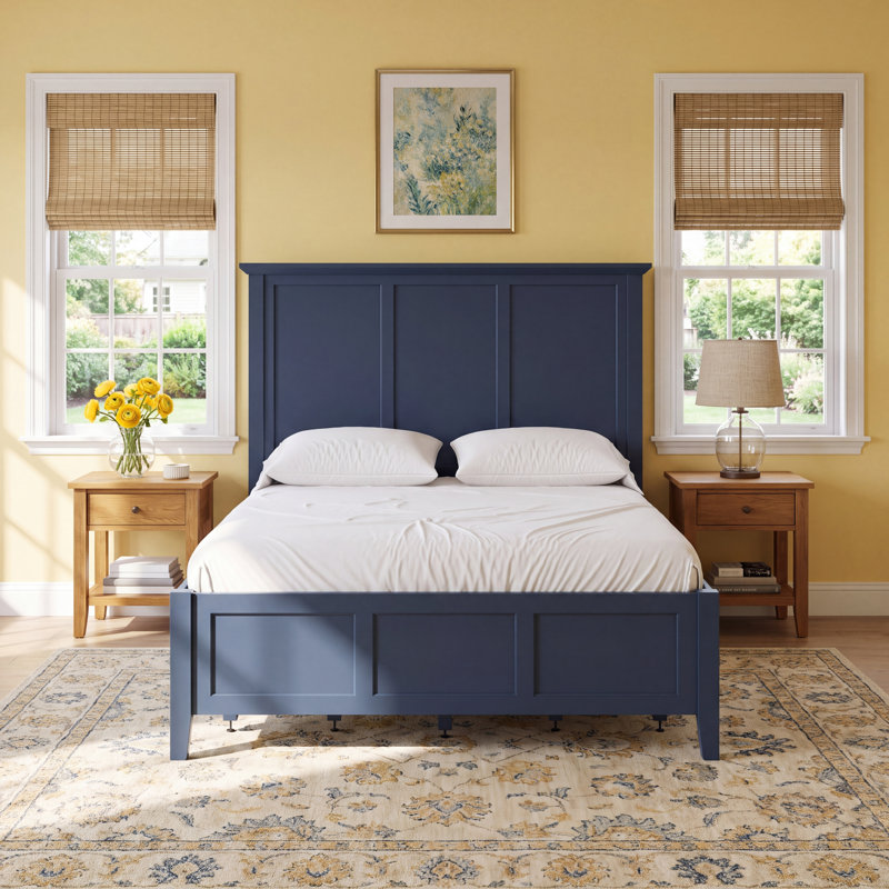 Renee Storage Platform Bed, Queen, Blueberry