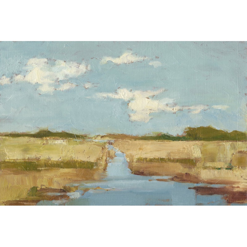 Summer Wetland I par Ethan Harper - Peinture sur Cavas, H 8 po x l 12 po