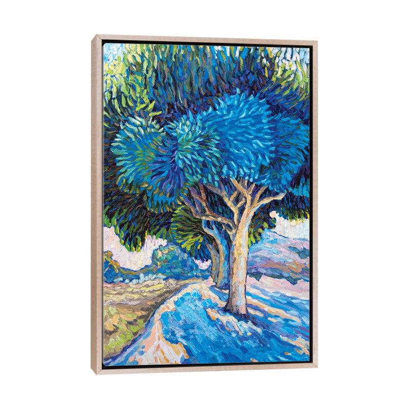 Trees, 66.04 cm H x 45.72 cm W x 4.445 cm D, Natural Wood