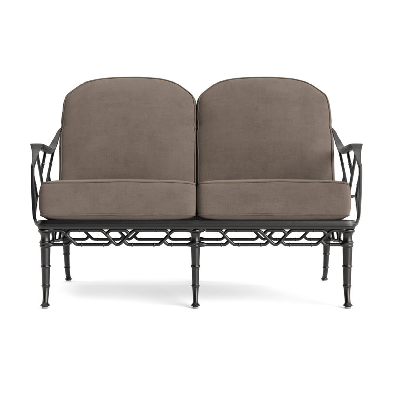 Calcutta Outdoor 2 - Seat Loveseat, Fusion Charcoal, Textured Pewter